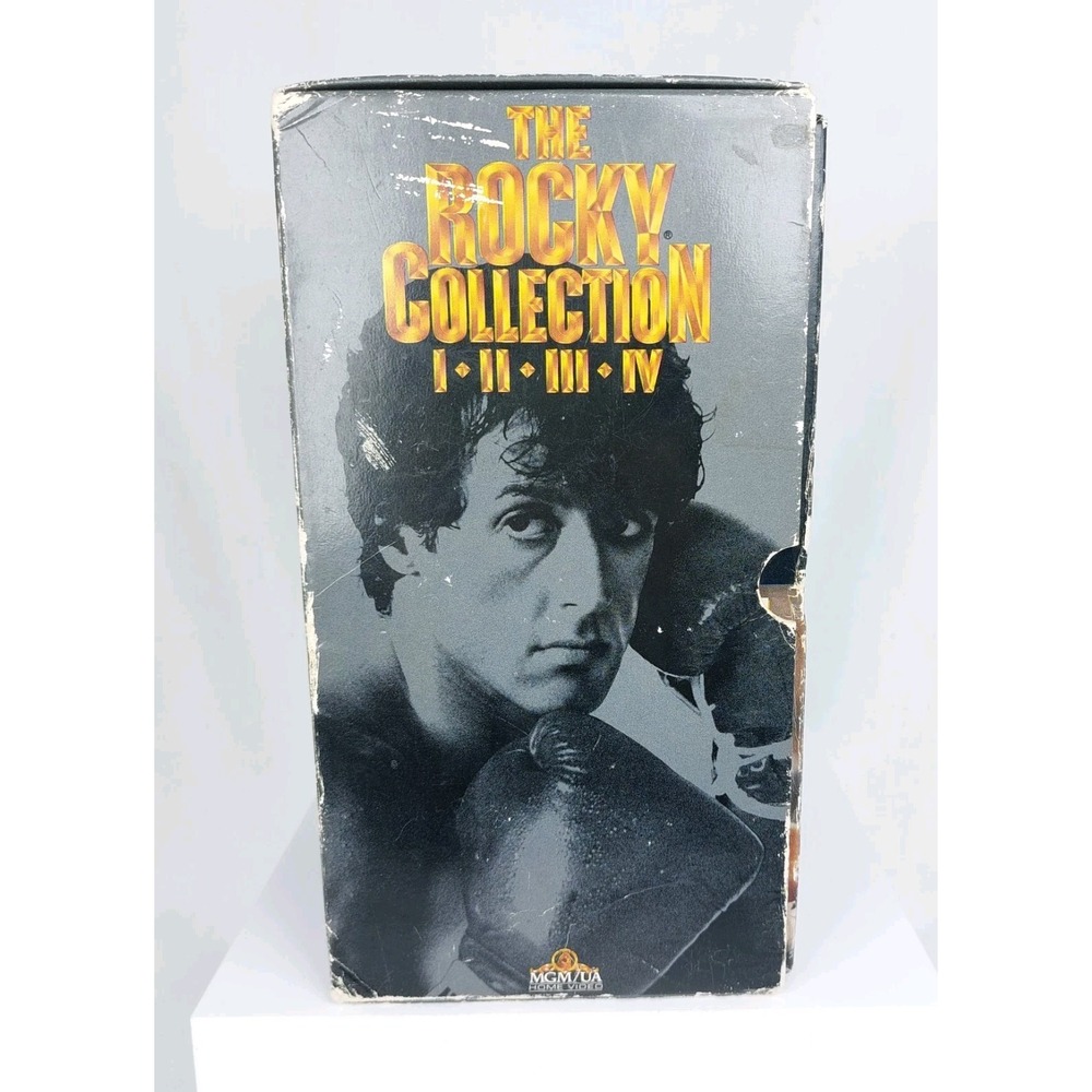 The Complete Rocky Collection 1-4 VHS Box Set Sylvester Stallone 1990 MGM